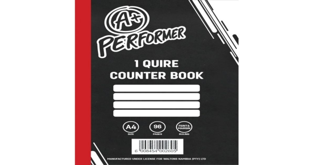 BOOK A4 288pg 3Quire Feint Ruled Hard Cover A+*204643*