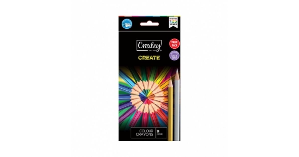 Croxley CRAYONS Wood Free 14 (PCL800GS)*17522*