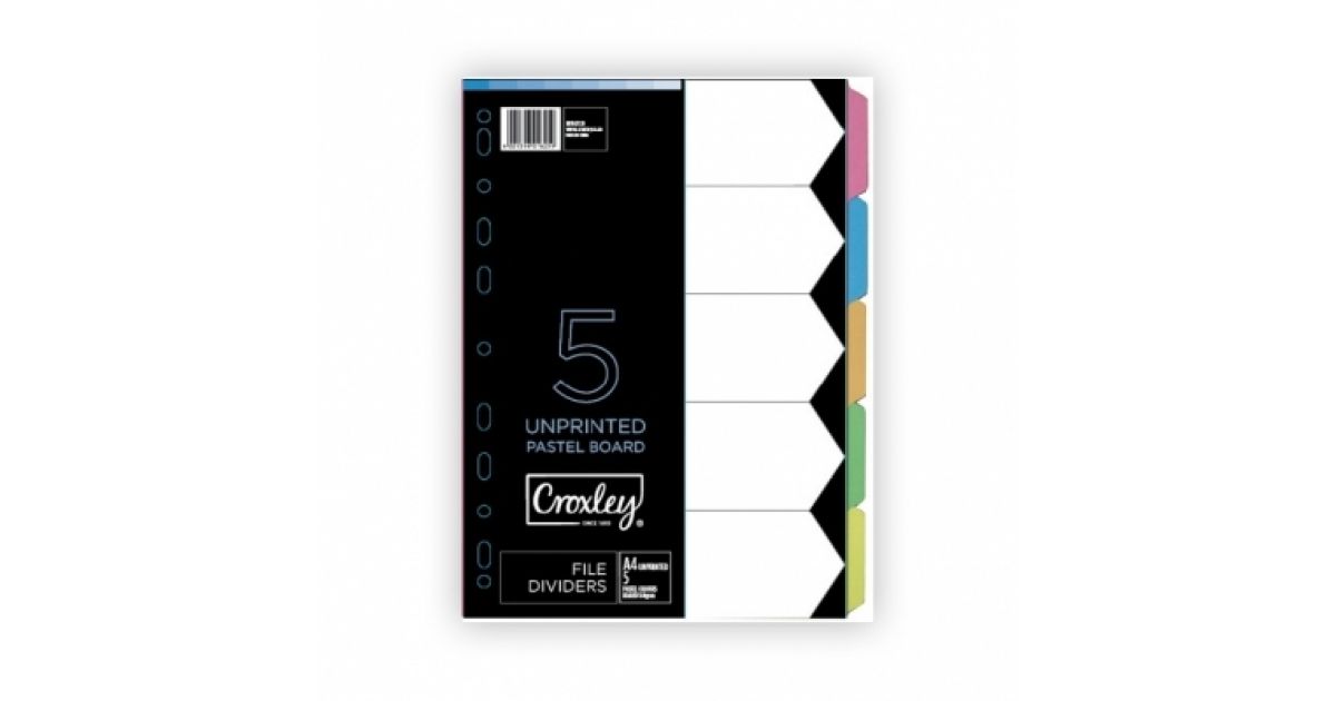 Manilla INDEX A4 5-To-View Asst (JD1477)*691179*