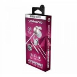 Volkano Titanium Earphones Aux With Mic Rose Gold VK-1003-RG
