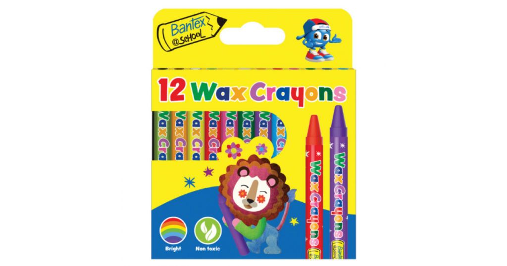 Bantex WAX CRAYONS Slim A12 8mm Pk12 (BKR971303)