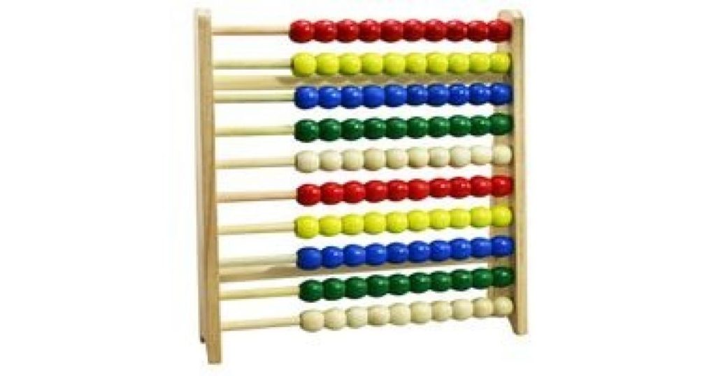 Butterfly ABACUS Wooden Frame 100 Beads (WOOD013)