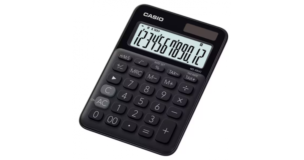 Casio CALCULATOR 12 Digit Mini Desktop (MS-20UC)