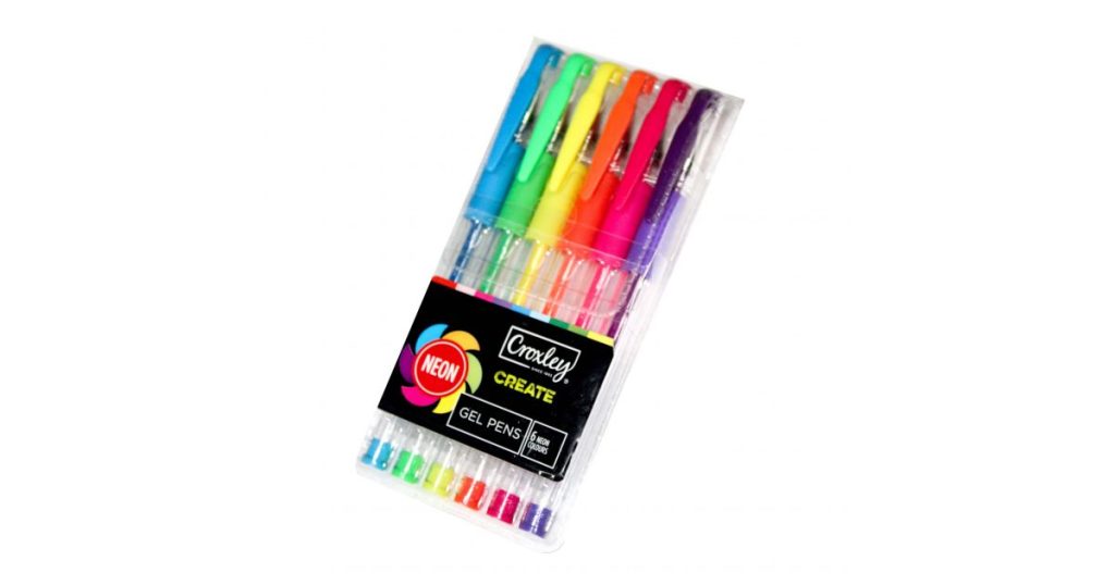 Croxley PEN Gel Neon Asst Set6 (PEN9227)