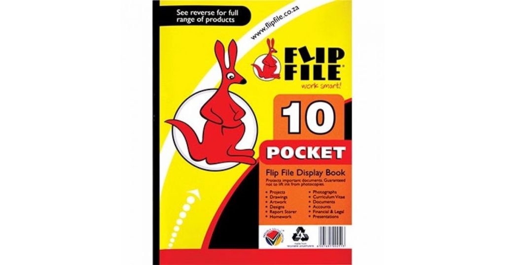 Flip FILE A4 10 Pocket Soft Cover (BA11041)*847131*