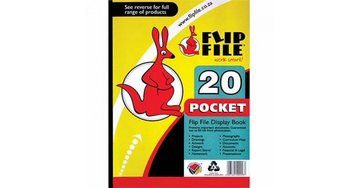 Flip FILE A4 20 Pocket Soft Cover (BA11042)*847139*