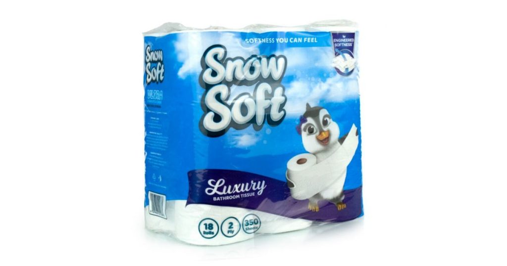 Namsoft Toilet Paper Unwrapped 2Ply 350 Sheets Pk9