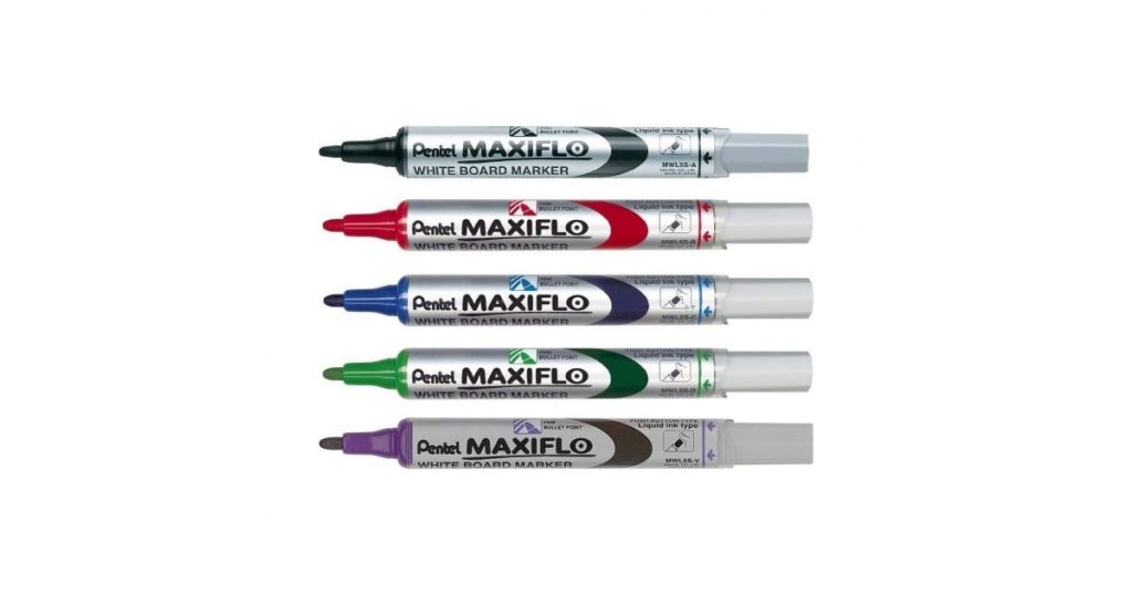 Pentel MAXIFLO White Board Marker Bullet-Tip (MWL5S)*72314302*