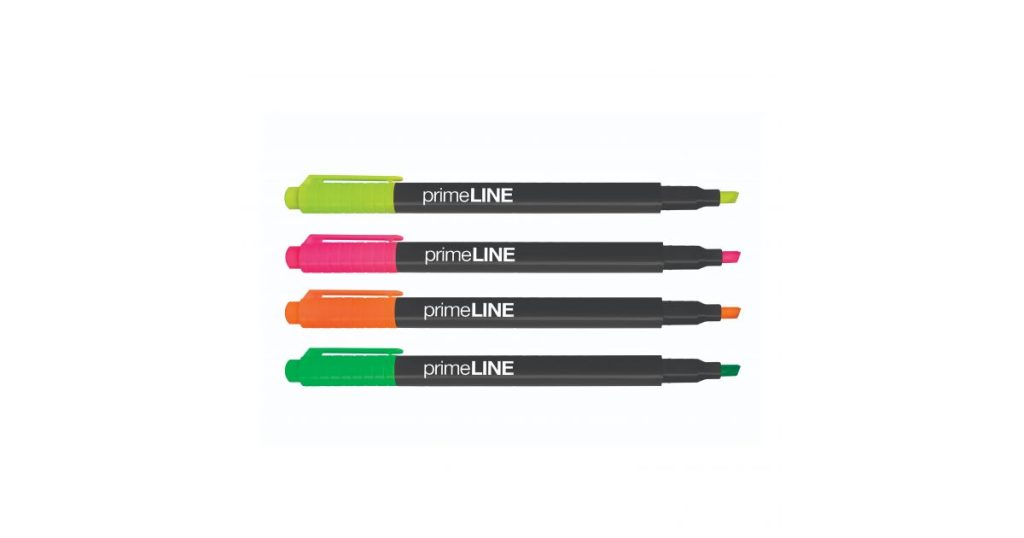 Primeline HIGHLIGHTER Pen Style Asst Neon Set4*723816*