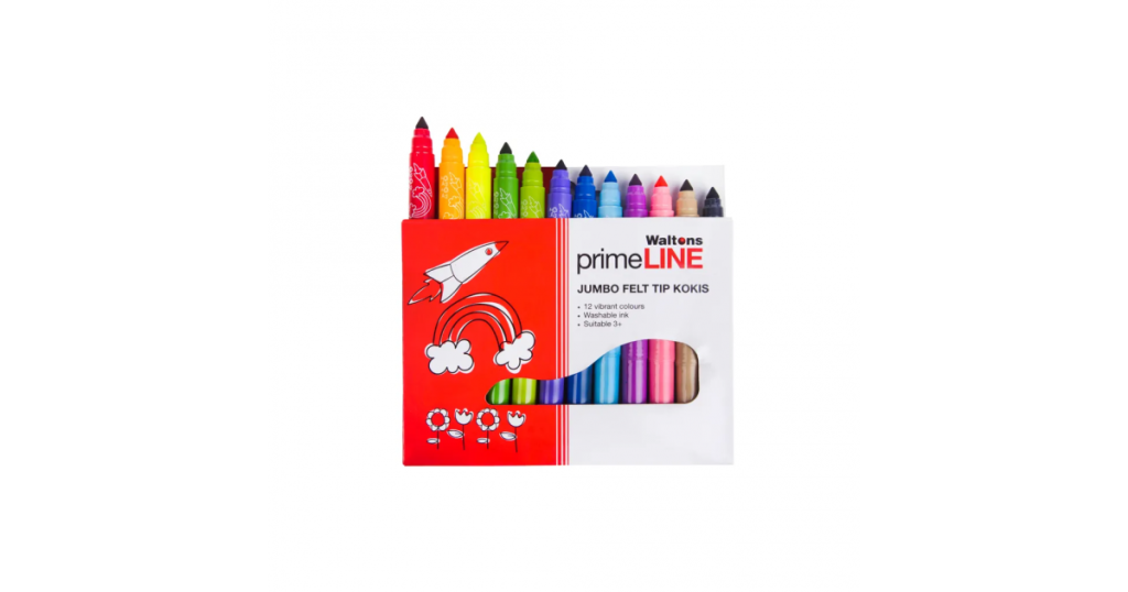 Primeline MARKERS Jumbo Fibre Tip Set 12 (302117)