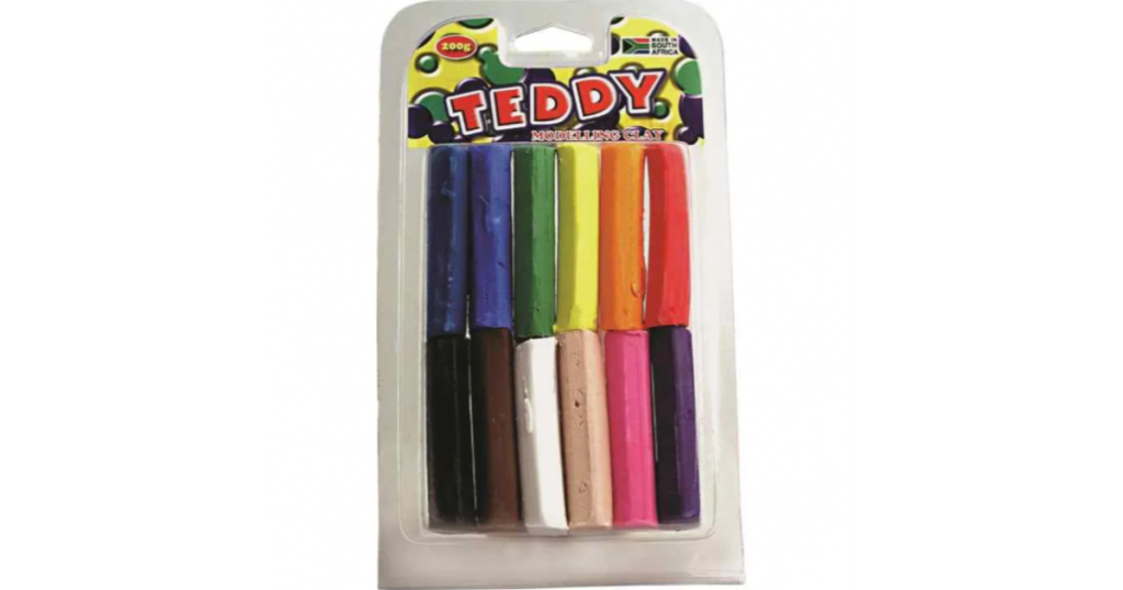 Teddy CLAY Modelling Clam 12pcs 200g (MODC-200G)