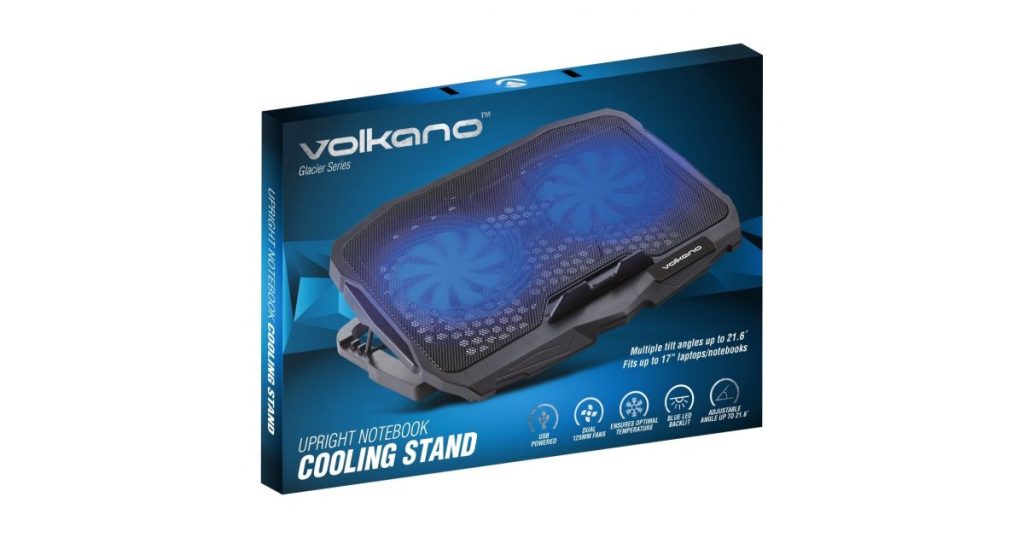 Volkano Glacier Notebook Cooling Stand (VK-20053-BK[V2])