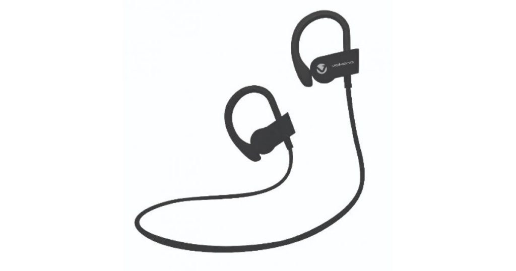 Volkano Race Earphones Bluetooth With Mic Black (VK-1008-BK)*102005*