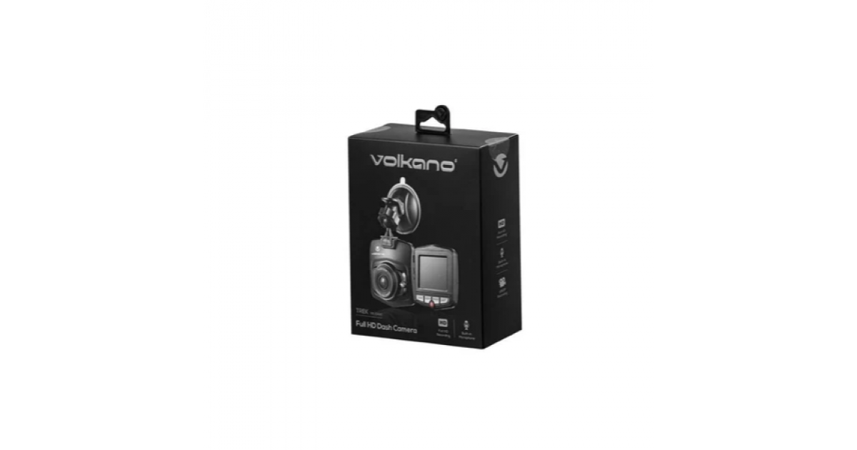 Volkano Trek Series FHD Dash Camera VK-10021-BK
