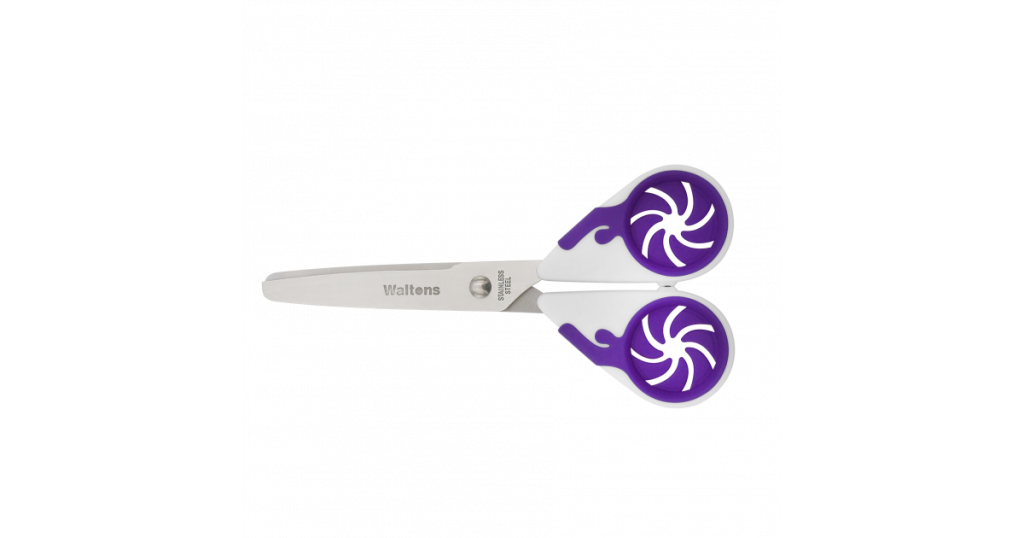 Waltons Swirl Easy Grip Kids Scissor Asst*100182*